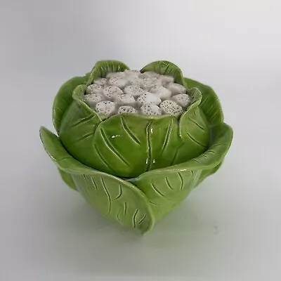 Buy JEAN ROGER PARIS Green Cabbage Cauliflower Tureen Cachepot Dish Lettuce Ware • 384.42£
