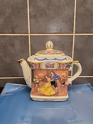 Buy Disney James Sadler Beauty And The Beast Disneyland Paris Tea Pot Belle & Adam • 49.99£