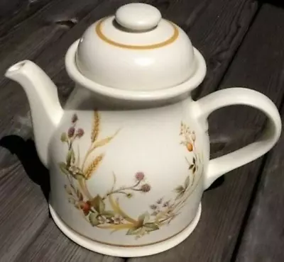 Buy M&S Teapot Harvest 1L Litre Small Tall M&S Stoneware Vintage 1980s Tea Pot 80s • 18.99£