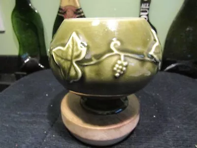 Buy Pre-owned Vintage Dartmouth Olive Green Bowl Vase - Does Have A Hairline Crack • 1£