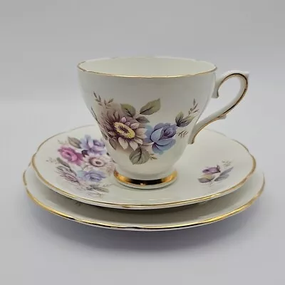 Buy Royal Sutherland Staffordshire Tea Trio Cup Saucer And Plate Floral Design • 12.99£