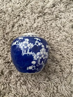 Buy Chinese Porcelain Jar Blue And White Antique Prunus Plum Blossom Pattern • 40£