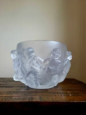 Buy Spectacular Lalique France Luxembourg Large Crystal Centerpiece Bowl Vase 12 1/2 • 2,481.26£