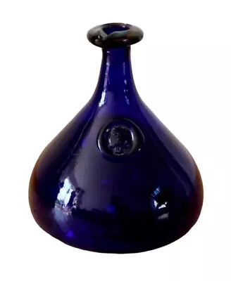 Buy Vintage Kastrup Holmegaard Cobalt Blue Viking Glass Carafe Ships Decanter Bottle • 65£