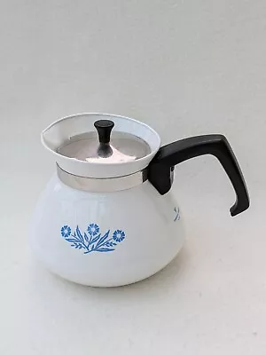 Buy Corning Ware Pyrosil Tea Pot Blue Cornflower Design 6 Cup Vintage • 23.99£