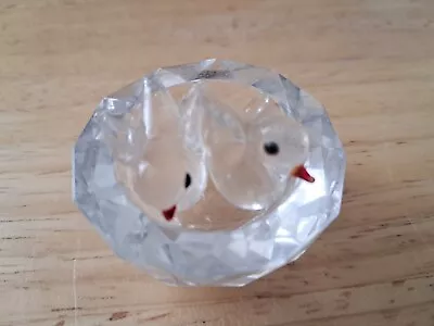 Buy Possibly Cut Glass/crystal Two Birds In A Nest • 4.99£