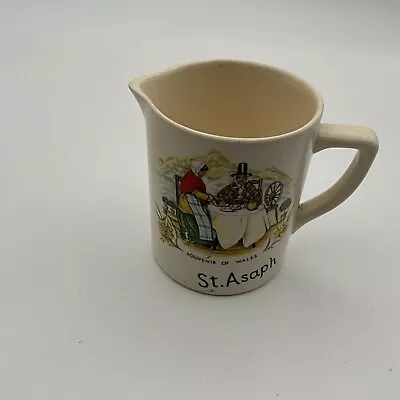 Buy Vintage Milk  Jug New Devon Pottery Newton Abbot England Welch Scene A9 • 15.66£