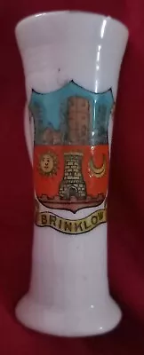 Buy Vintage Arkinstall And Sons (Ltd)  Brinklow Crested Miniature China Vase • 0.99£