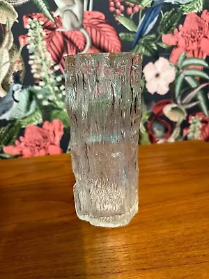 Buy Whitefriars Style Bark Effect Glass Vase • 35£