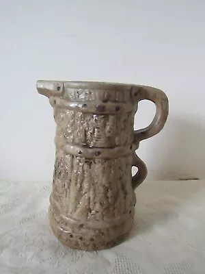 Buy Vintage Retro Hillstonia Rustic Pottery Large Jug Vase Ornament 20cm Tall • 10.79£