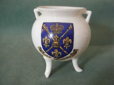 Buy WH Goss Crested WW1 HMS Monarch Crest On Aberdeen Bronze Pot (a/f) • 4.99£