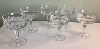 Buy Vintage Galway Irish Crystal Dessert/Champagne  Old Galway  Pattern, Set Of 6 • 107.17£