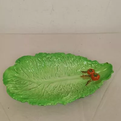 Buy Carlton Ware Vintage Green Lettuce Tomatoe Plate Dish Platter • 13.50£