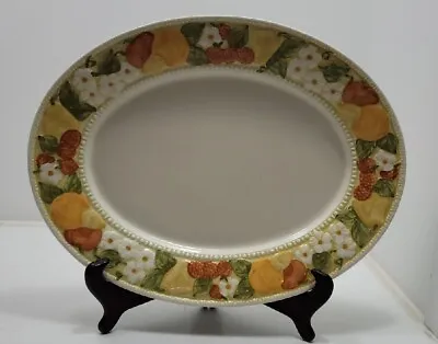 Buy Vintage METLOX Vernon Poppytrail Della Robbia 14 1/2  Oval Serving Platter  • 14.91£