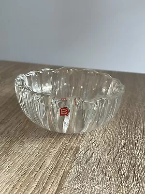 Buy Dartington Crystal Glass Fluted Bowl Dish Snacks Unused With Sticker 02 • 8.50£