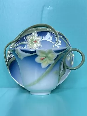 Buy Rare Franz Porcelain Cup & Saucer Set FZ00030 Great Condition Displayed Only • 27.99£