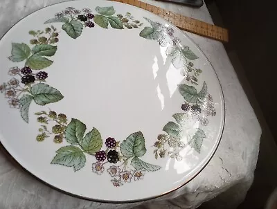 Buy Royal Worcester Fine Bone China Cake Plate Blackberry Pattern 27.5cm • 6£