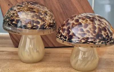 Buy TWO Vintage Wedgewood Hand Blown  Mushrooms • 0.99£