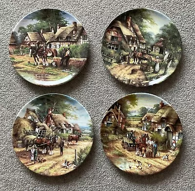 Buy Country Days Wedgewood Fine Bone China Ltd Edition Plate Set Of 4 • 10£