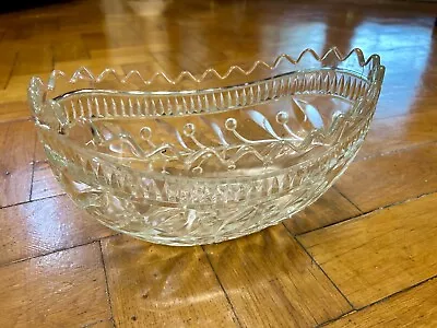 Buy Vintage Waterford Heavyweight Large Cut Glass Bowl, Fab Condition, Fruit • 15£