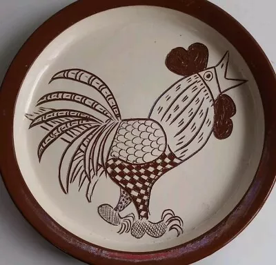 Buy Rookes Pottery Charger Platter Dish Cockerel Chicken Rare MCM Hartington Vtg Vgd • 145£