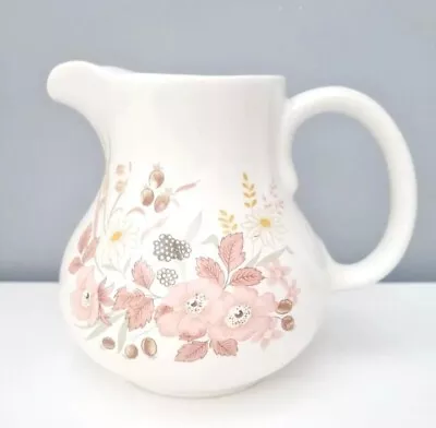 Buy Boots Hedge Rose White And Pink 1 Pt Water Or Custard Jug • 9.95£