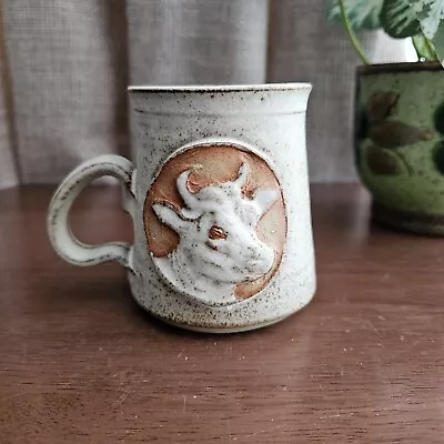 Buy Studio Pottery Cow Mug Rustic 3D Coffee Tea Mug • 12.95£