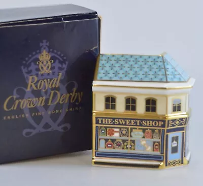 Buy Royal Crown Derby THE SWEET SHOP Miniature Building Boxed Paperweight • 99£