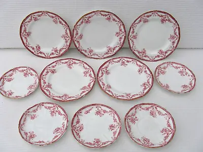 Buy Job Lot 10 Vintage Pink Fine Bone China Saucers-Plates Adderley Design Louis XVI • 38.50£