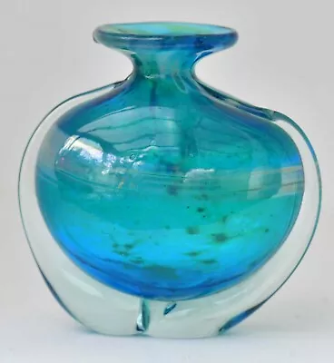 Buy Mdina Side Strip Vase Blue Summer • 18£