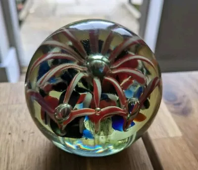 Buy Antique Bohemian  SPIDER  Art Glass Paperweight  • 10£
