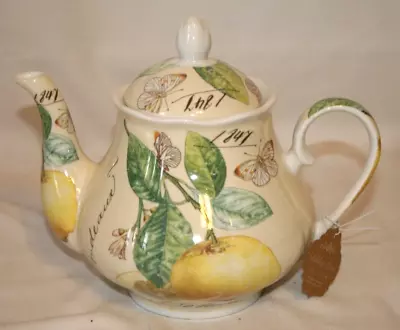 Buy Kent Pottery Ashley Grace Collection Lemon Porcelain Teapot & Lid New • 37.18£