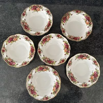 Buy Royal Albert Old Country Roses 6 Scalloped  Edged Bowls. 1st Quality • 75£