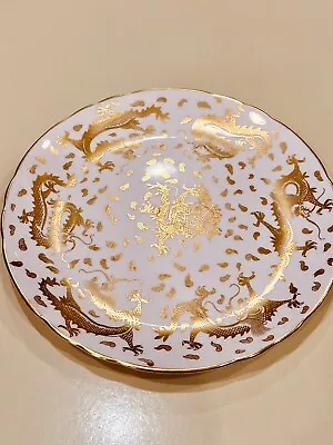 Buy Hard To Find Pink And Gold Tuscan Dragon Fine China Plate 8” Made In England • 51.35£