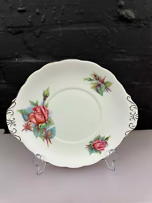 Buy Royal Standard Harry Wheatcroft World Famous Roses Cake Bread Plate Rendezvous • 15.99£