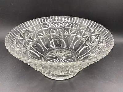 Buy Cut Glass Heavy 9 1/2  Bowl - Fruit, Pot-poi, Table Display Or Big Trifle • 23.96£
