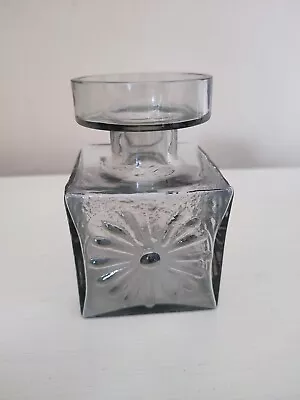 Buy Dartington Frank Thrower Grey Square Daisy Candle Holder. Vase. • 15£