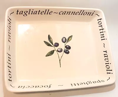 Buy Creative Tableware ITALIAN Olives Rectangular Baking Dish Lasagne Cannelloni • 19.99£