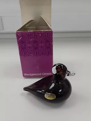 Buy Wedgewood Glass Duck Paperweight In Origial Box • 7£