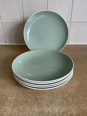 Buy Poole Pottery - Celadon Green - 6 X 18 Cm Side / Tea Plates • 18£
