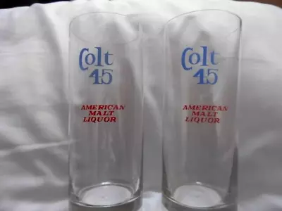 Buy 2 New/unused Colt 45 Drinking Glasses From The 1970's. • 2.99£