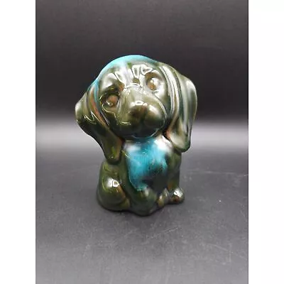 Buy Blue Mountain Pottery Blue Green Drip Glaze Puppy Dog Figurine  • 18.64£