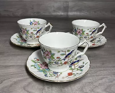 Buy Aynsley Pembroke Trio Tea Cup & Saucer Matching Set X 3 Fine Bone China Floral • 34.99£