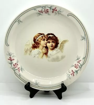 Buy Homer Laughlin 9.5  Angel Pair Plate W/ Floral Accents • 15.38£