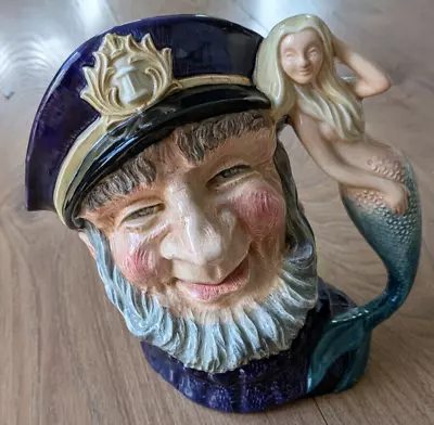 Buy ROYAL DOULTON Large Old Salt D6551 Character Toby Jug With Mermaid Handle 1960s • 24.50£