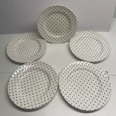 Buy Royal Tudor Petite Fleur Dinner Plates Set Of 5 By W H Grindley & Co (g81) • 9.99£