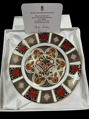 Buy Royal Crown Derby Christmas Plate 1995 Limited Edition With Certificate/Boxed • 49£