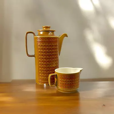 Buy HORNSEA Pottery SAFFRON Ceramic Coffee Pot Gravy Boat 1970s Vintage • 4.99£