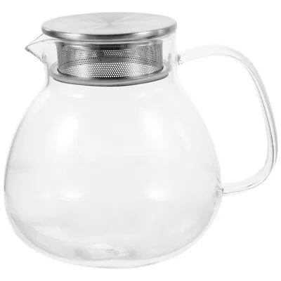 Buy 1 Set Of Glass Teapot Portable Office Transparent Tea Kettle Handheld • 17.85£