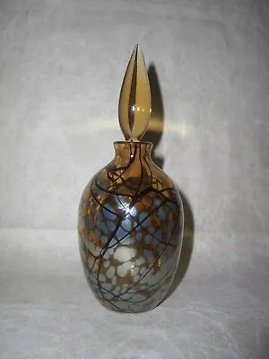 Buy Vintage Okra Iridescent Glass Perfume Scent Bottle Orion • 49£